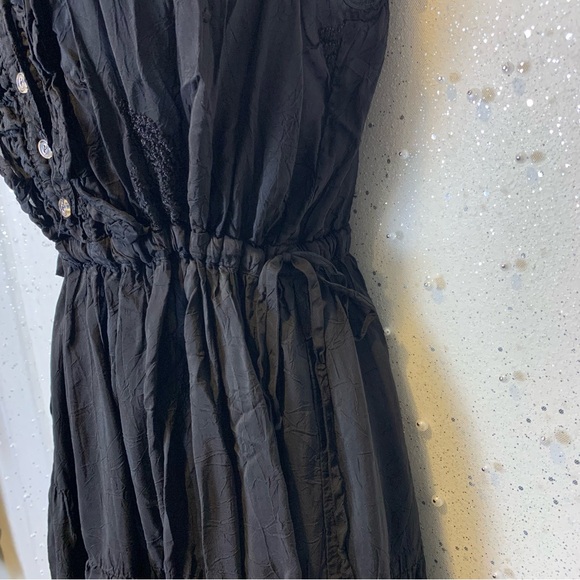 Rare Y2K Johnny Was Boho Butterfly Swiss Dot Embroidered Sheer Midi Dress - Picture 6 of 11